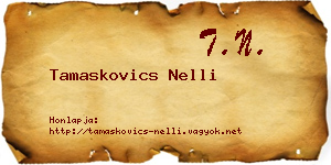 Tamaskovics Nelli névjegykártya